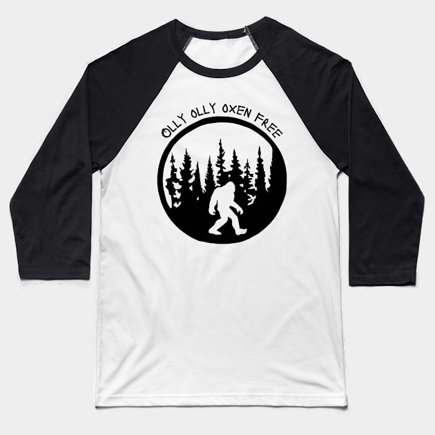 Olly Olly Oxen Free Baseball T-Shirt by Slightly Unhinged